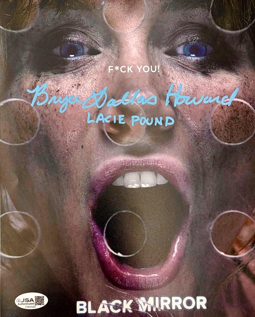 Bryce Dallas Howard Signed 8x10 Photo (Black Mirror) w/character name - JSA COA